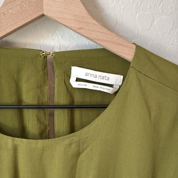 Anna Nata x REVOLVE Spencer Open Back Mini Dress Olive Green Size M - Picture 5 of 8